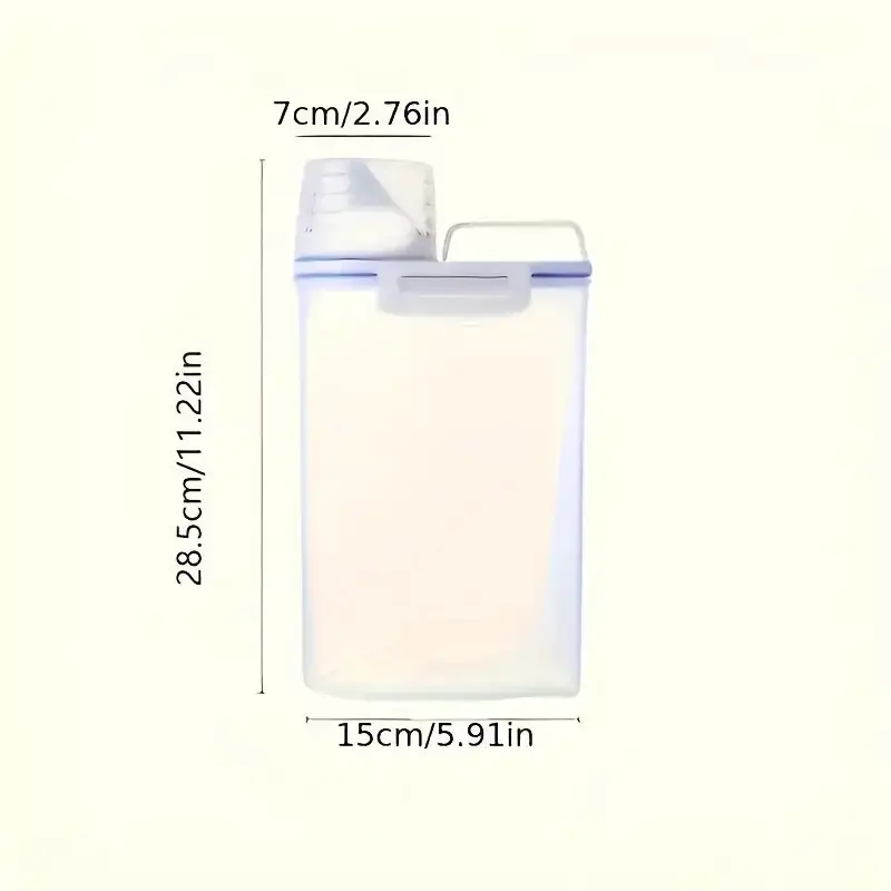 2.5L Plastic Cereal Dispenser and Storage Container Box For Rice, Grains, Flours - image 4 | Free standard UK delivery included | Discount Quality Products