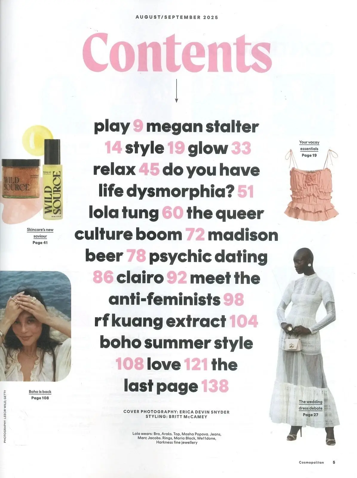Cosmopolitan Magazine: Lola Tung, Megan Stalter, Jane Austen, Aug/Sept 2025 - image 2 | Free standard UK delivery included | Discount Quality Products