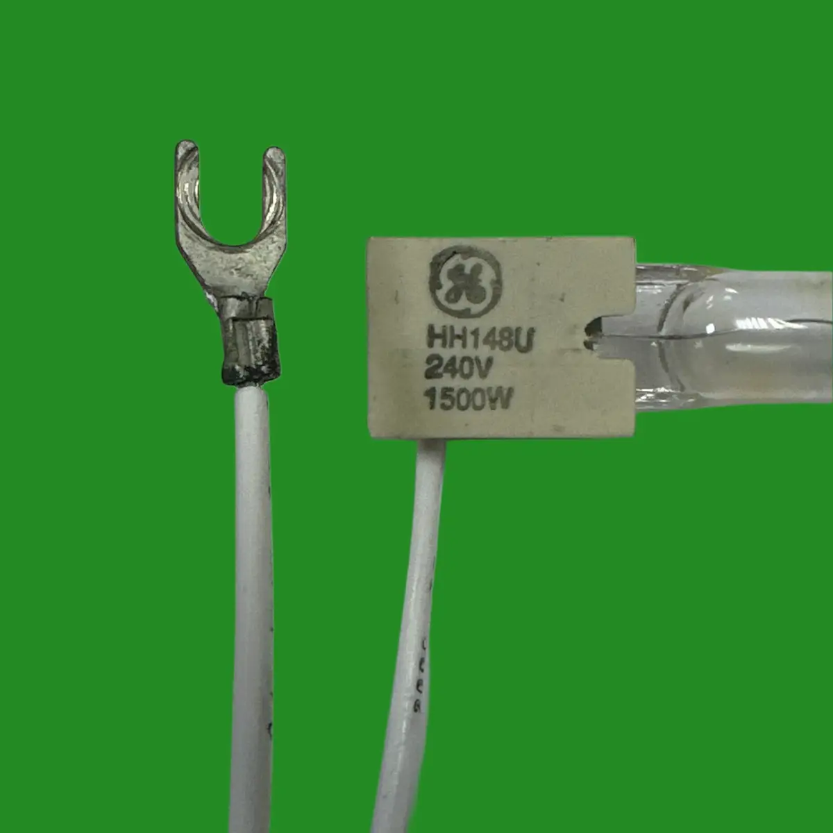 GE 1500W INFRA RED HH148U 240V 346mm SK15 Space Heater Lamp Cable Fork Terminals - image 2 | Free standard UK delivery included | Discount Quality Products