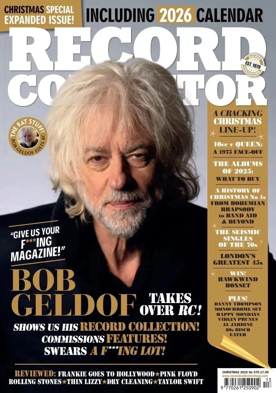 Record Collector Magazine: Bob Geldof, Includes 2026 Calendar, Christmas 2025