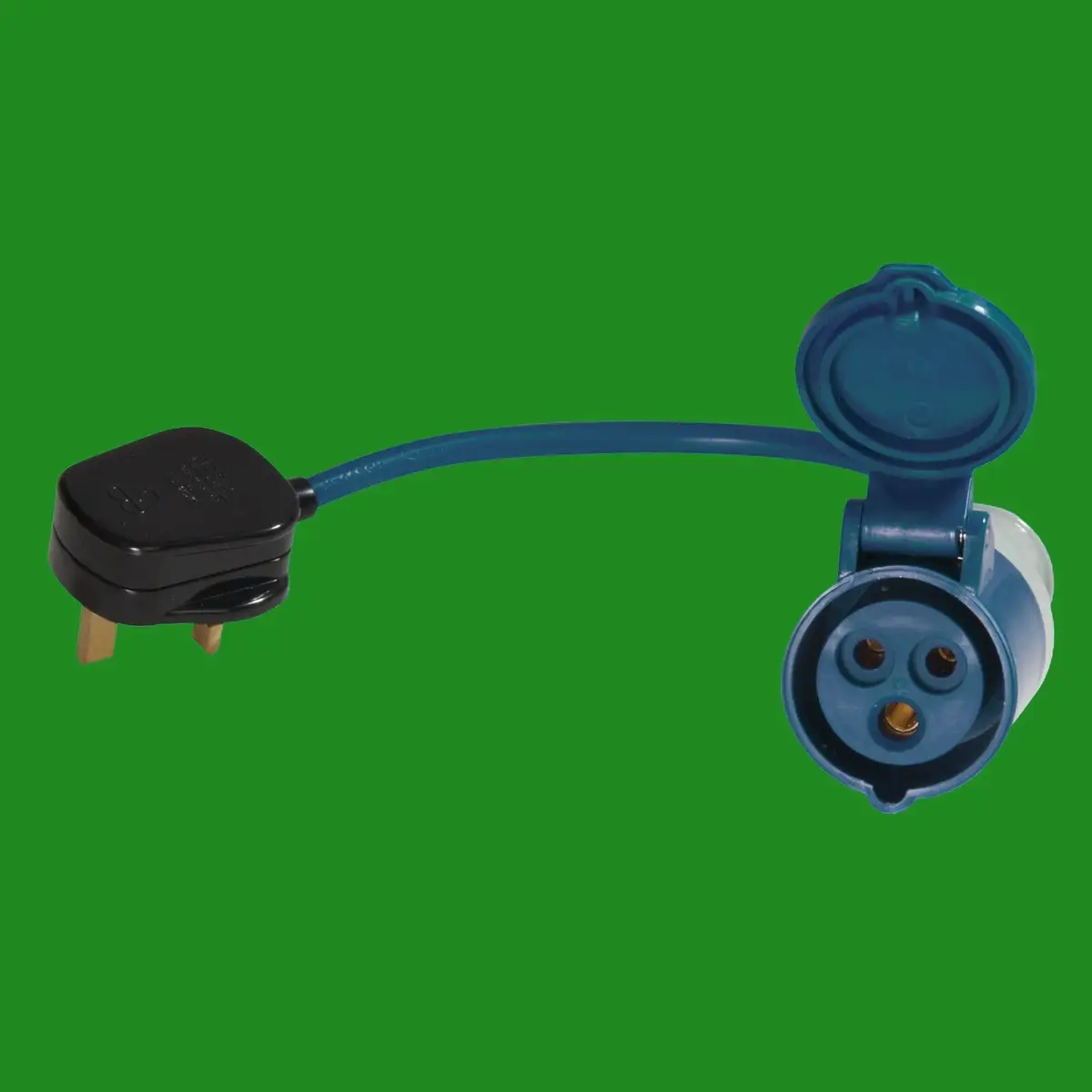 13A 3 Pin Plug to 16A Caravan Ceeform Socket, Fly Lead Converter, Arctic Cable - image 2 | Free standard UK delivery included | Discount Quality Products