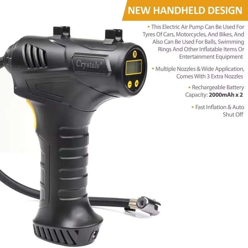 Cordless Digital Tyre Inflator Air Compressor for Car, Bicycle & Inflatable - image 5 | Free standard UK delivery included | Discount Quality Products