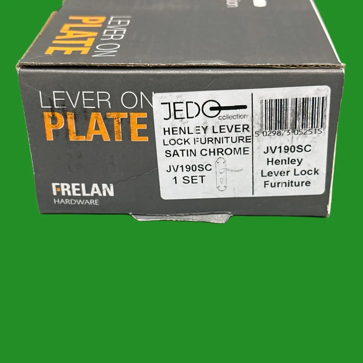 1 Pair Frelan Henley Suite Lever Door Handle on Lock Plate Set Satin Chrome - image 5 | Free standard UK delivery included | Discount Quality Products