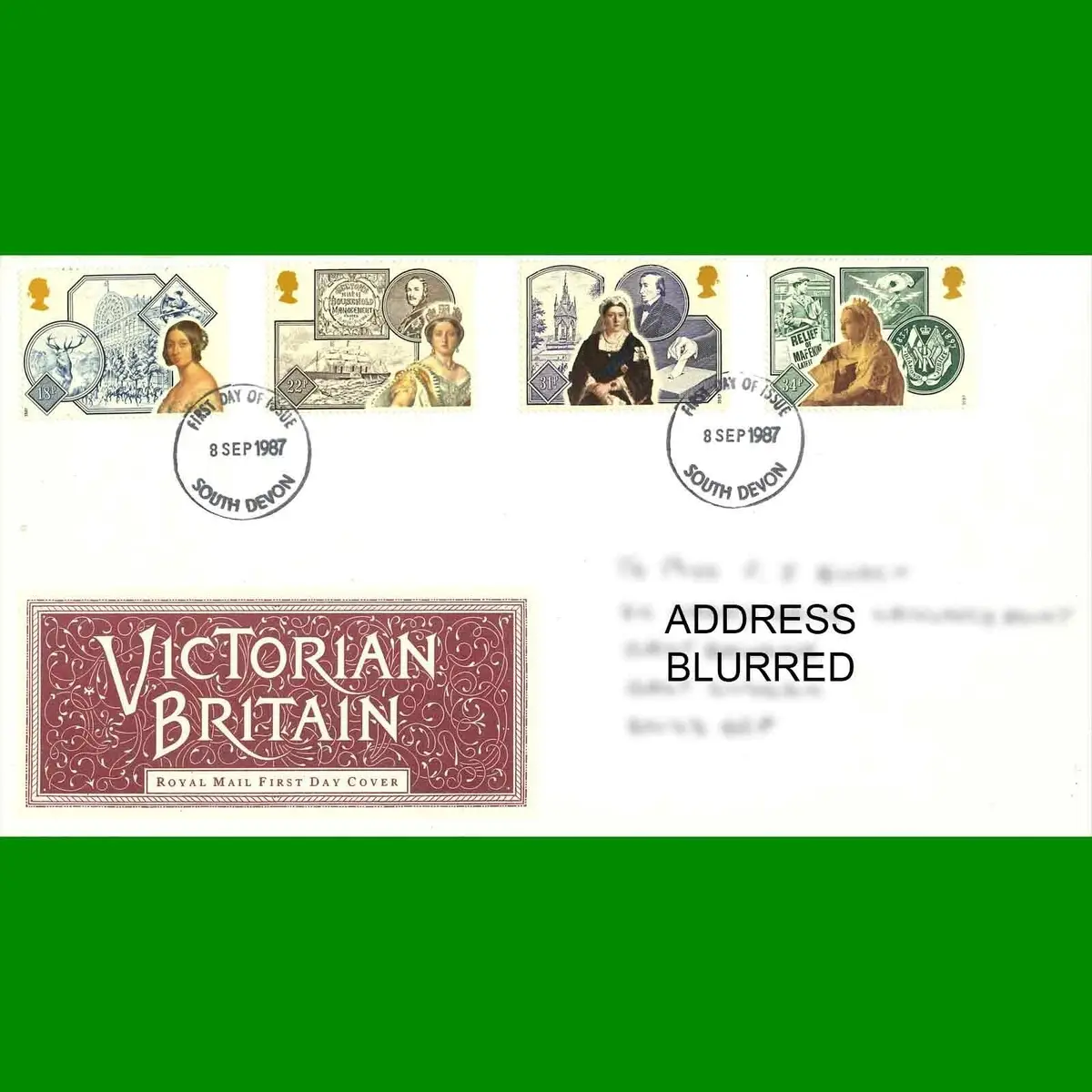 FDC Victorian Britain 150th Anniversary Royal Mail First Day Cover, 8.9.1987