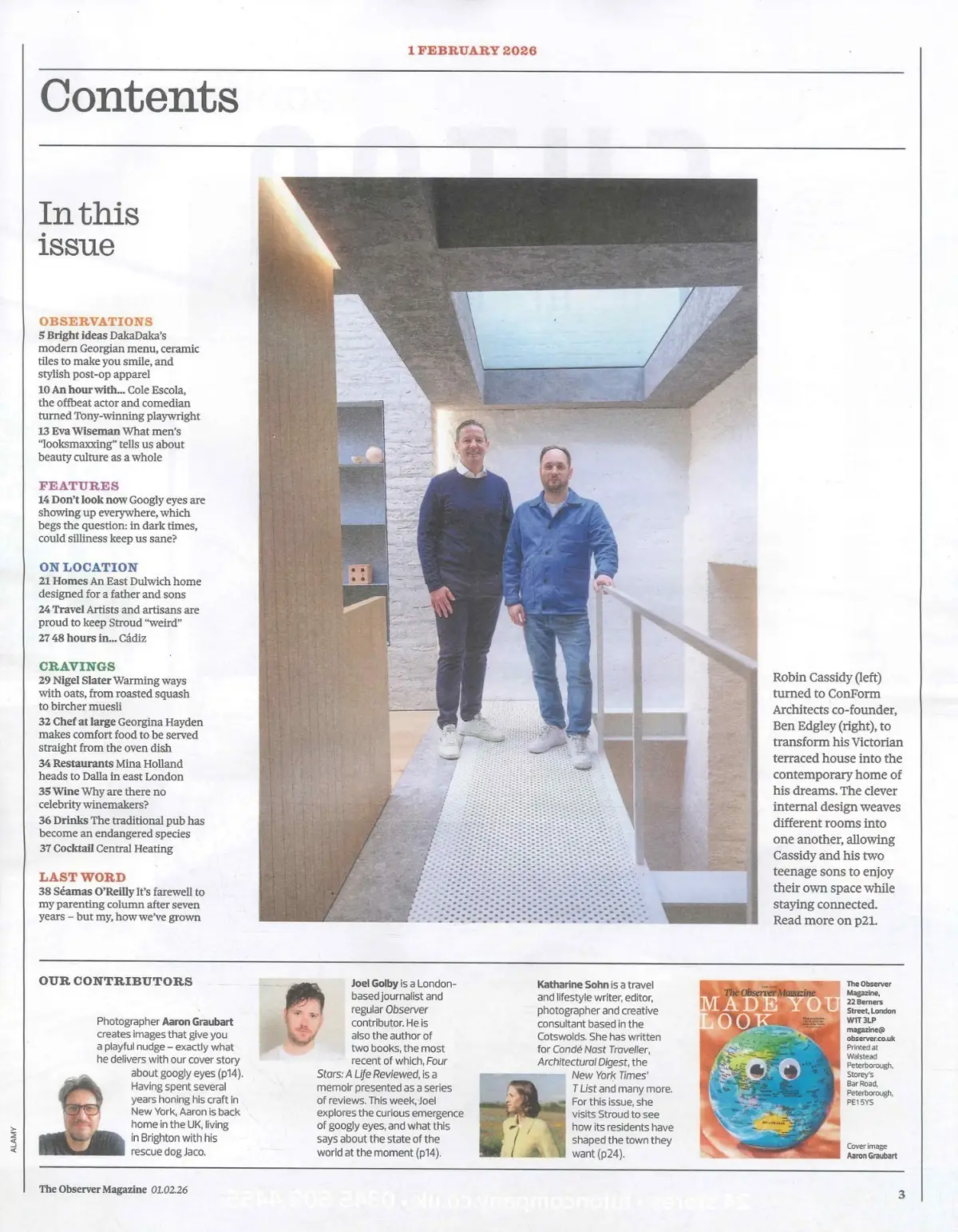 Observer Magazine State of the World, Cole Escola, Eva Wiseman, N. Slater 1.2.26 - image 3 | Free standard UK delivery included | Discount Quality Products