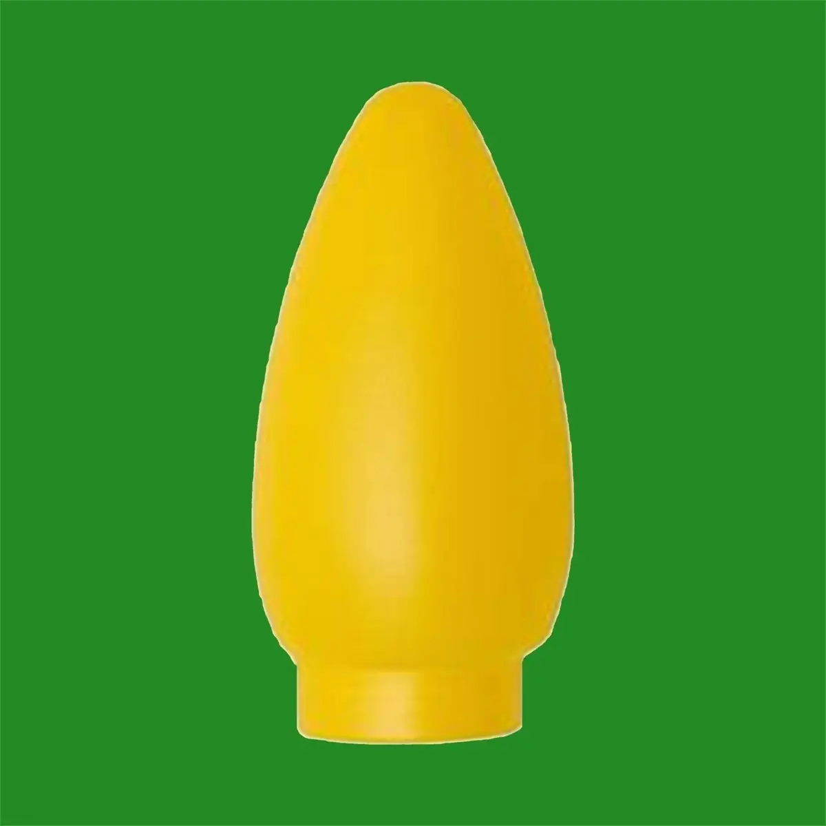 2x Yellow Candle Glass Decorative Cover Fitting for G9 Halogen Bulb Adaptor