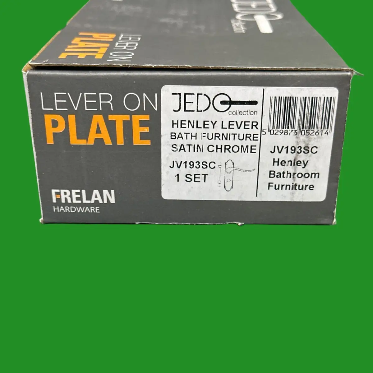 1 Pair Frelan Henley Lever Latch Bathroom Lock Door Handle Set Satin Chrome - image 4 | Free standard UK delivery included | Discount Quality Products