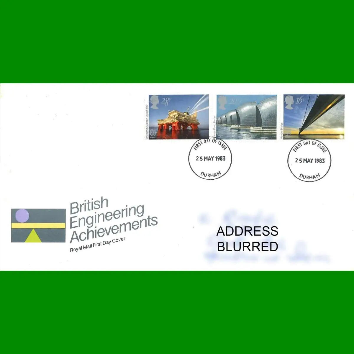 FDC British Engineering Achievements Royal Mail First Day Cover, 25.5.1983