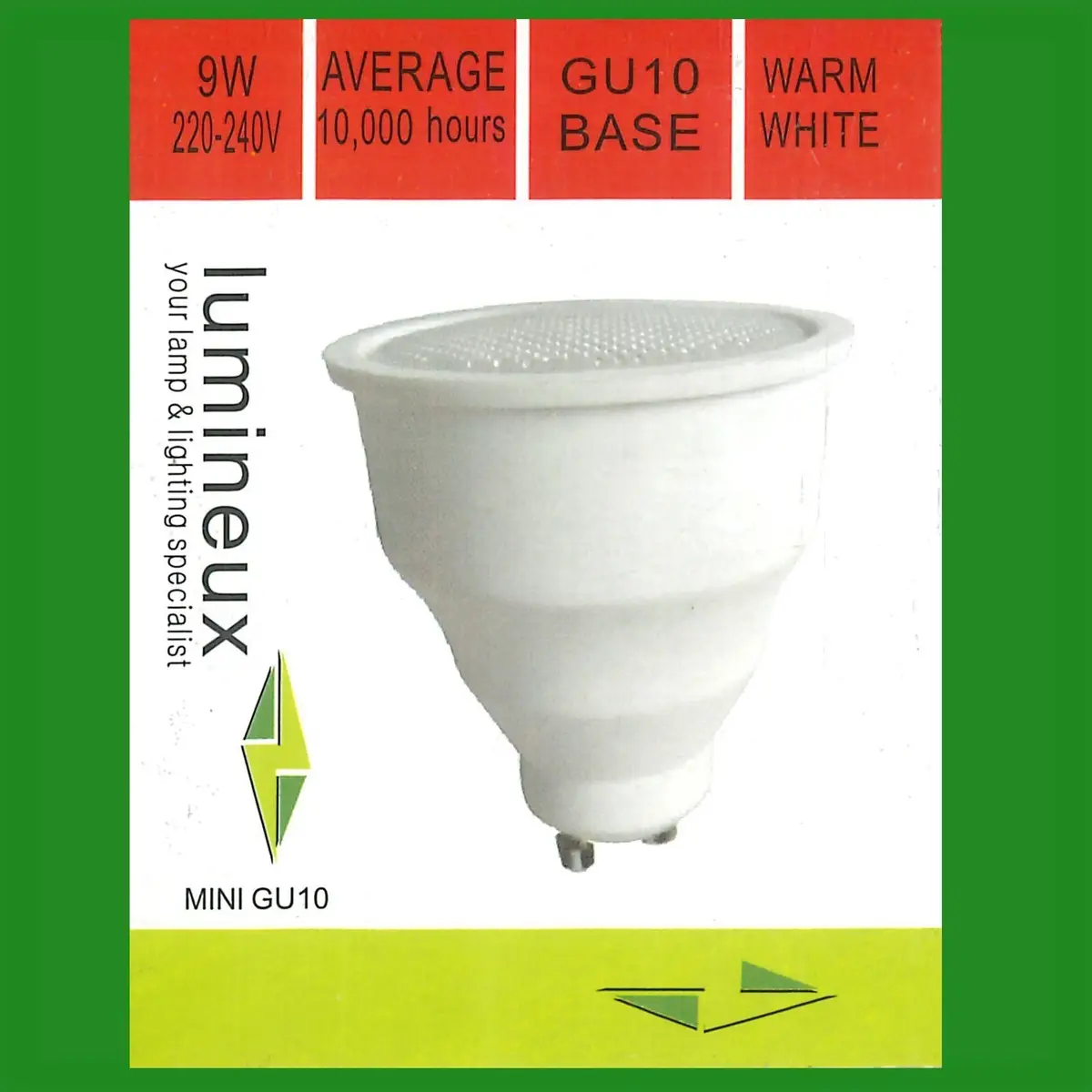 12x 9W (=50W) Long Barrel GU10 CFL Energy Saving Reflector 2700K Light Bulb Lamp - image 5 | Free standard UK delivery included | Discount Quality Products