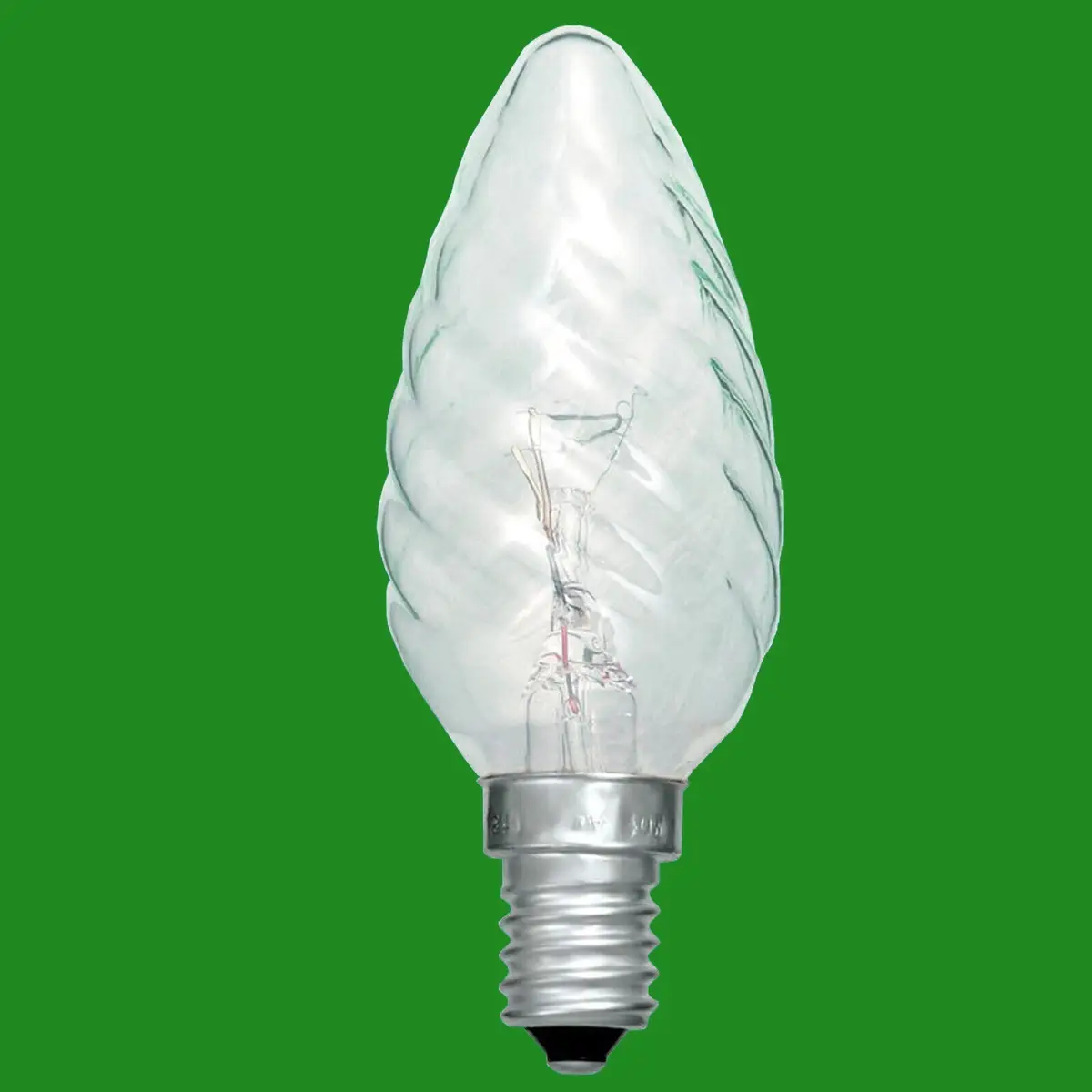 8x 60W Clear Twisted Candle SES E14 Small Edison Screw Light Bulb Lamp