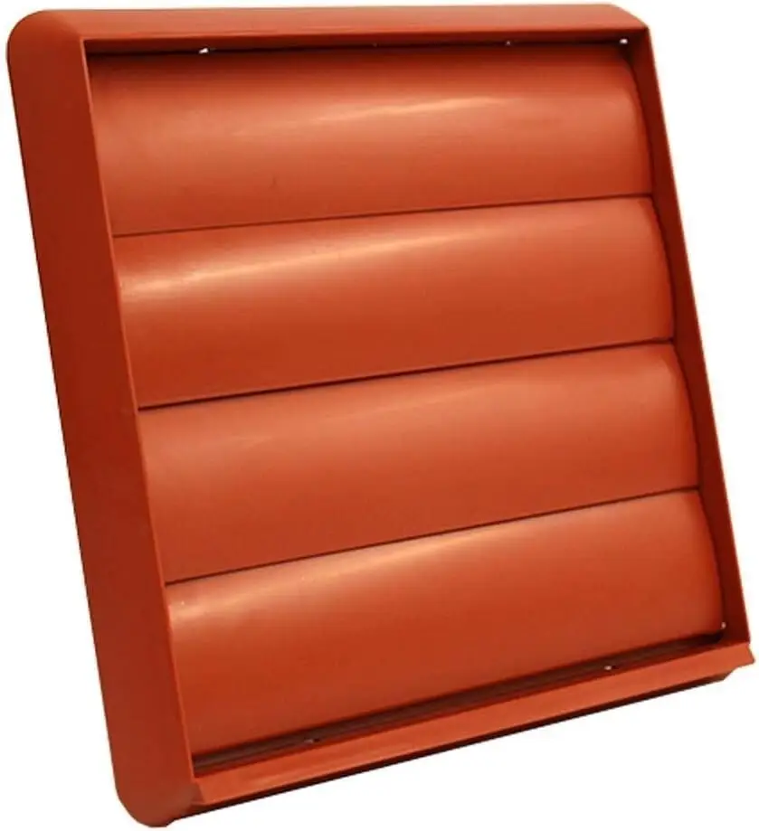 1x 150mm 6" Terracotta Gravity Flap Wall Kitchen Extractor Fan Ventilation Grill - image 2 | Free standard UK delivery included | Discount Quality Products