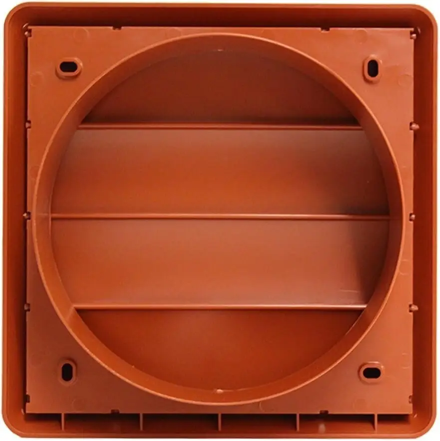 1x 150mm 6" Terracotta Gravity Flap Wall Kitchen Extractor Fan Ventilation Grill - image 3 | Free standard UK delivery included | Discount Quality Products