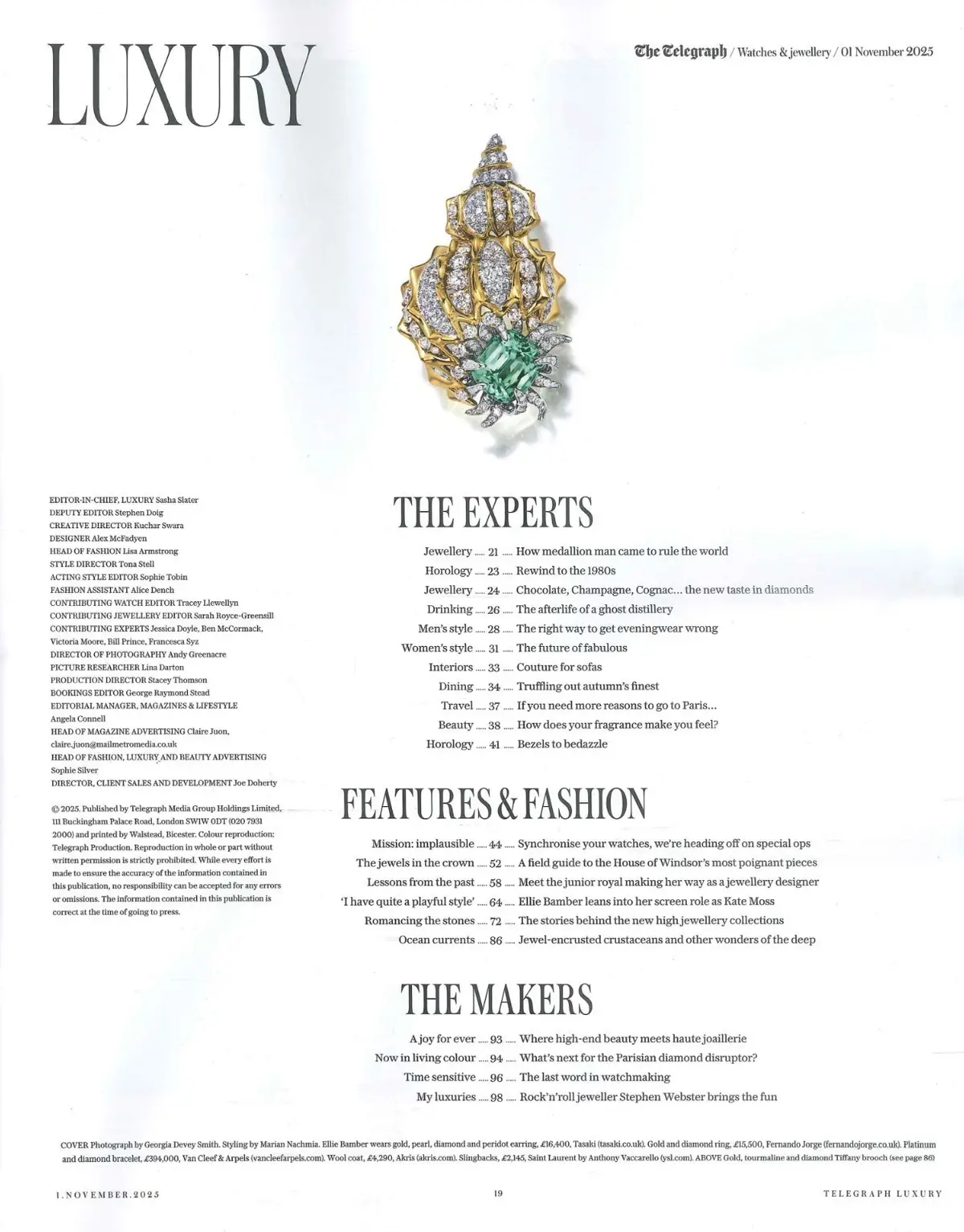 Telegraph Luxury Magazine: Ellie Bamber, Margarita Armstrong, Fashion, 1.11.25 - image 3 | Free standard UK delivery included | Discount Quality Products