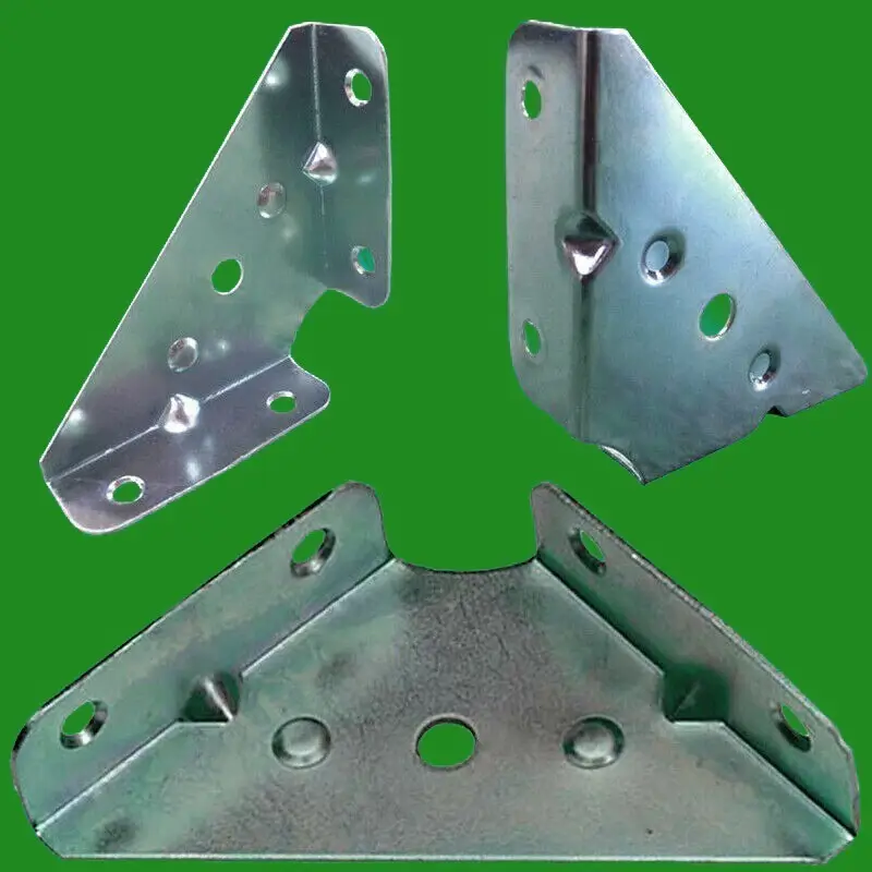 12x 65mm 2.5" Cranked Corner Gusset Brace Angle Brackets Cabinet Furniture