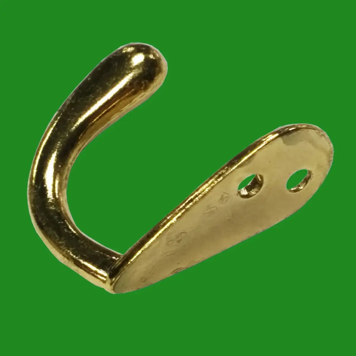 10x Brass Plated Coat Hooks Single Hook Cloakroom Wardrobe Hanging Coats Clothes - image 2 | Free standard UK delivery included | Discount Quality Products