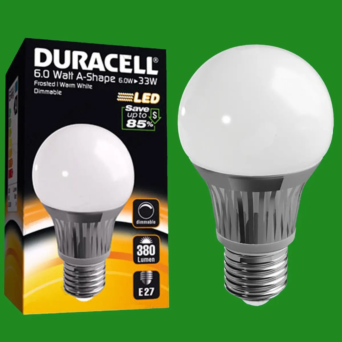 6x 6W LED GLS Dimmable E27 Light Bulb 3000K ES Lamp Globe