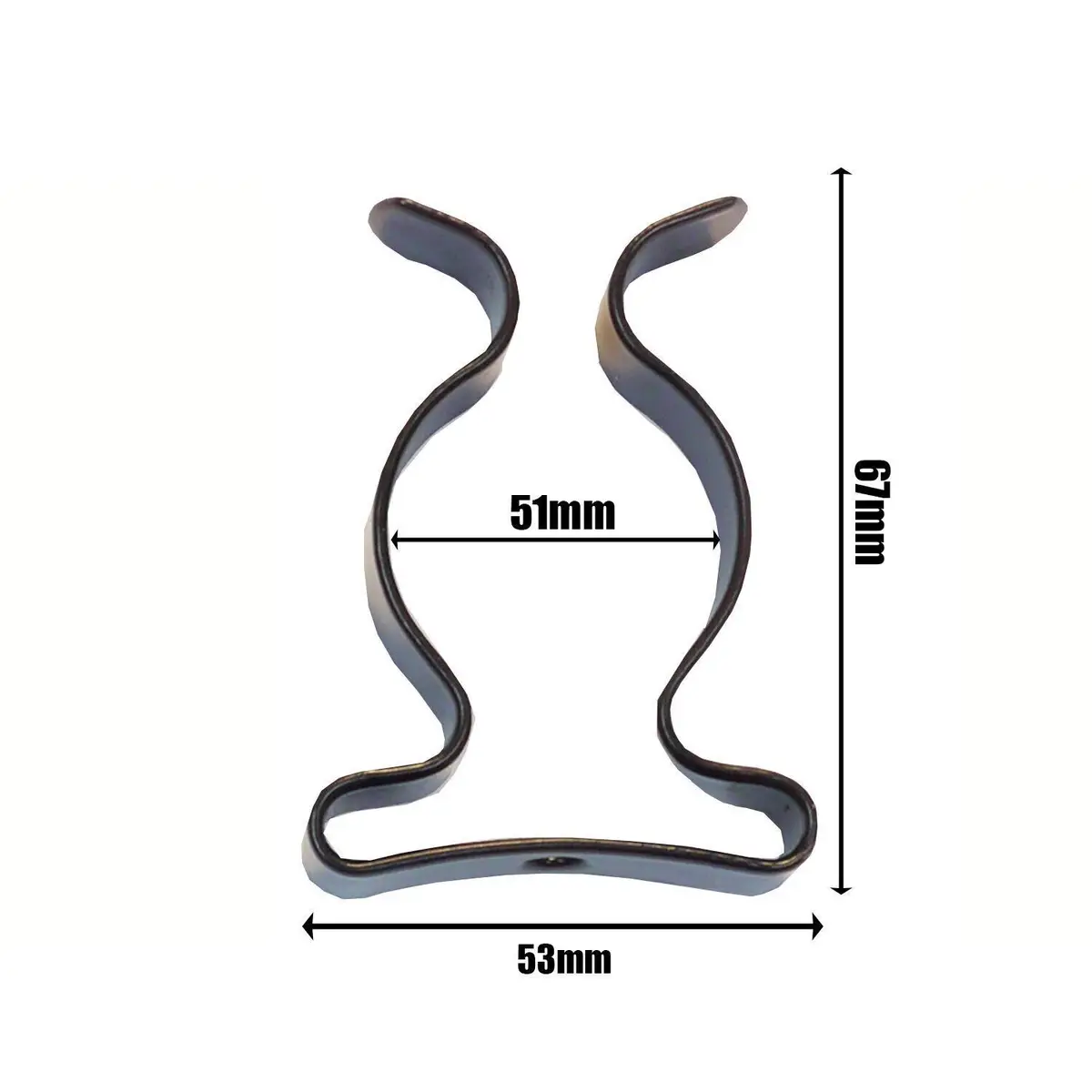 100x T16 Terry Clips 51mm 2" inch Fluorescent Tube Steel Spring Holders Tool - image 2 | Free standard UK delivery included | Discount Quality Products