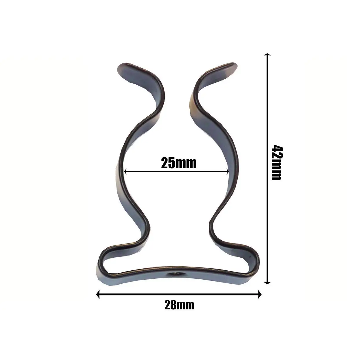 25x T8 Terry Clips 25mm 1" inch Fluorescent Tube Steel Spring Holders Tool - image 2 | Free standard UK delivery included | Discount Quality Products