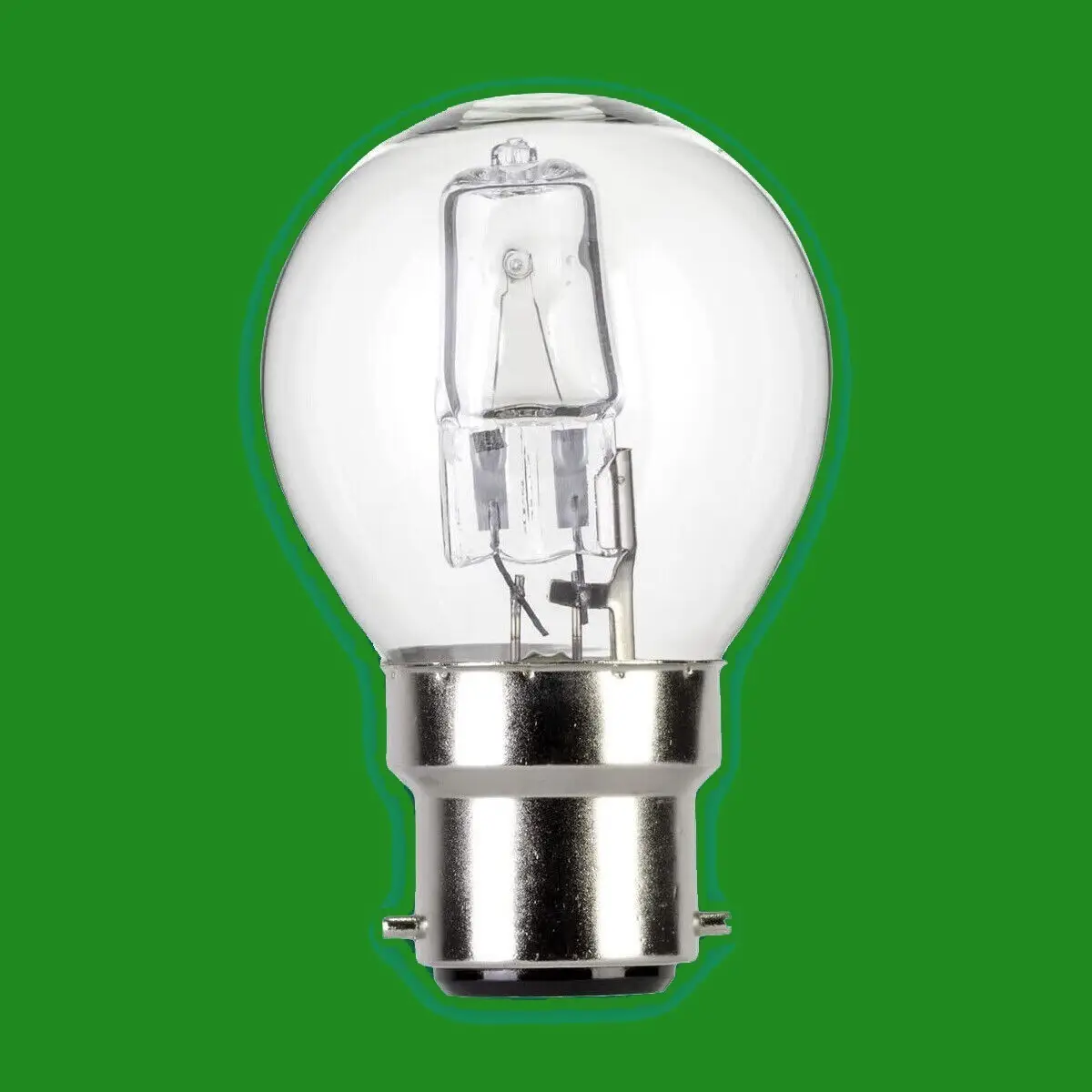 12x 18W Clear Round Golf Halogen Light Bulbs Bayonet Cap B22 BC