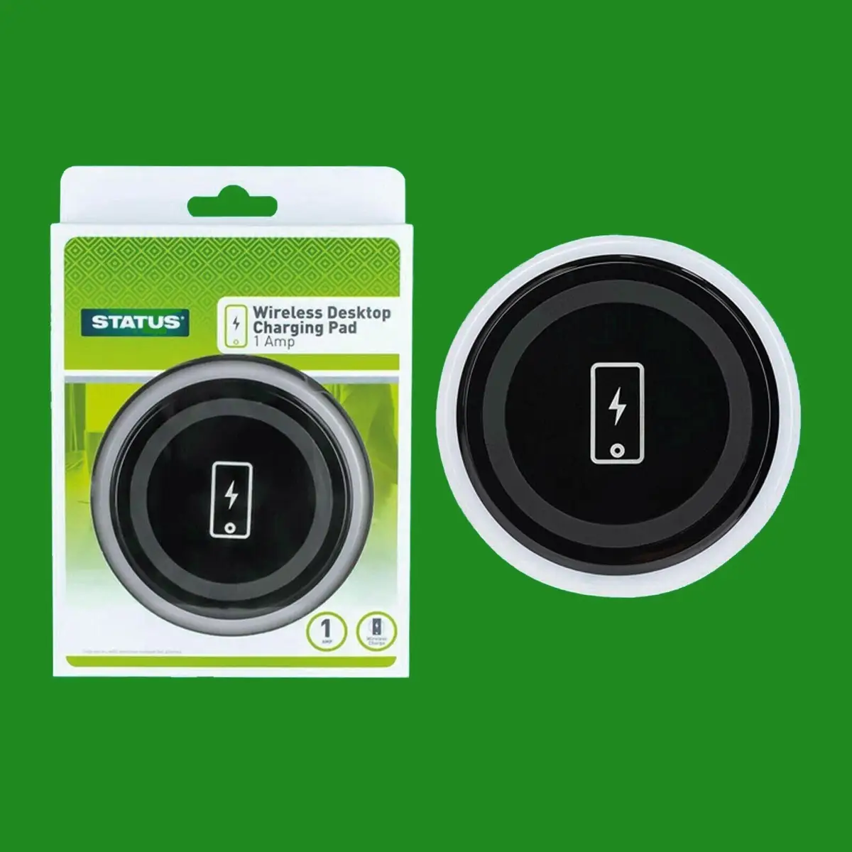 1x Wireless Desktop Charger Pad for Charging iPhone Android Samsung Phones