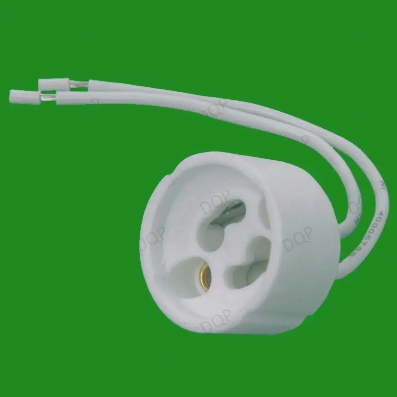 50x GU10 Ceramic Sockets, Halogen, LED Bulb, Lamp Holder Down Light Fitting Base