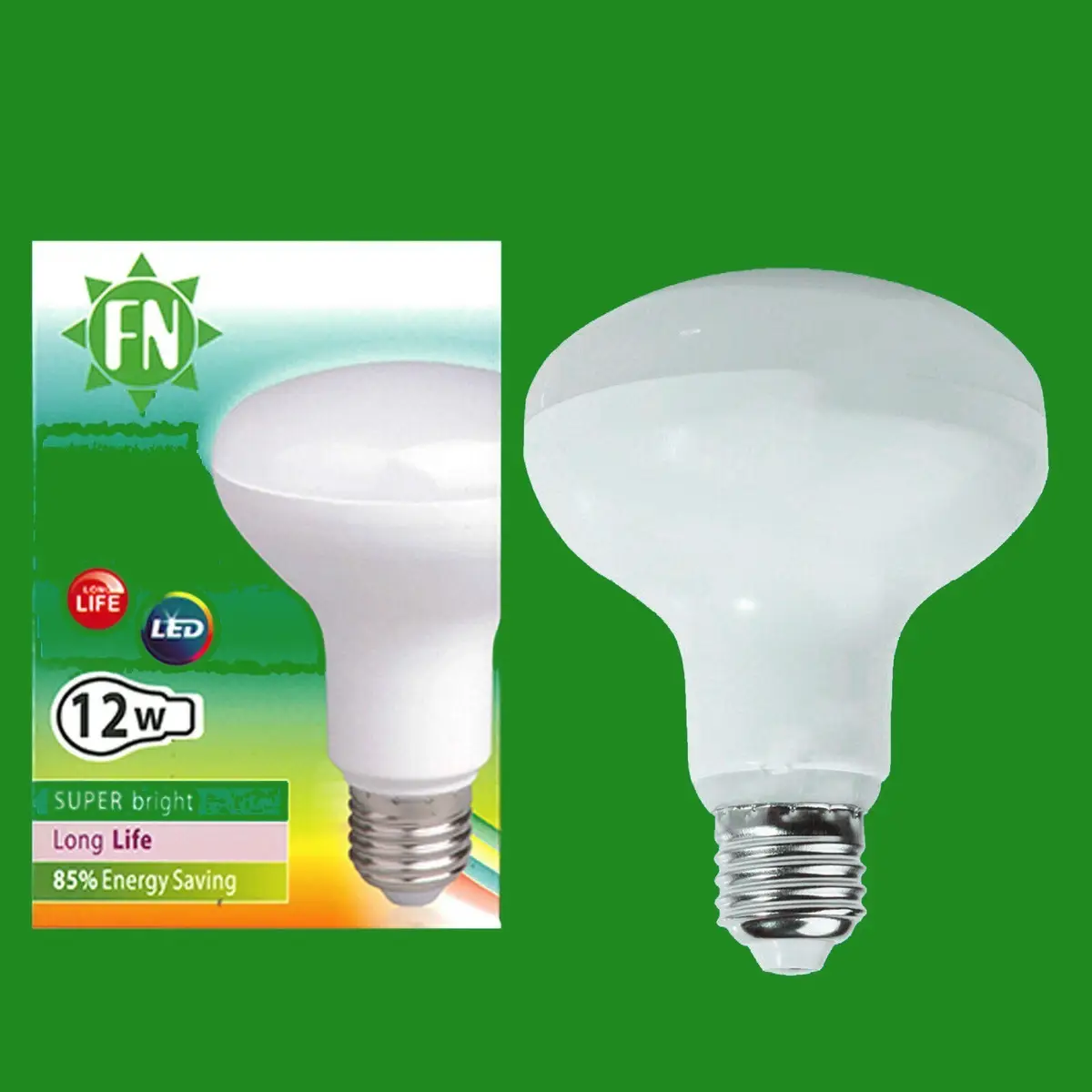 12x 12W R80 Reflector Spotlight LED ES Bulb E27 Daylight White 6500K Lamp 1000lm