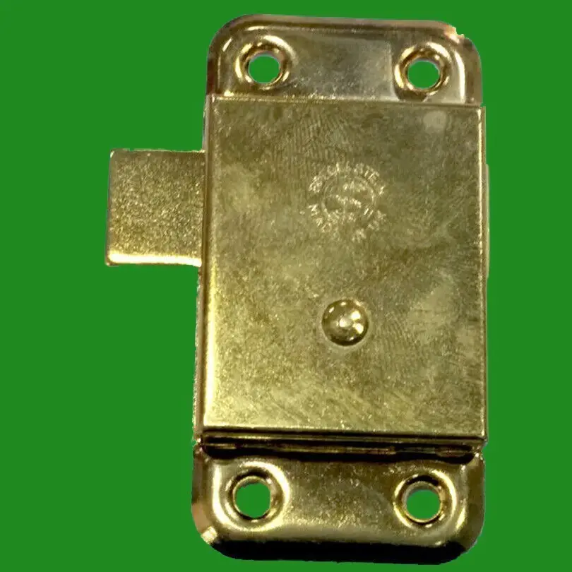 2x 3" Inch Brass Door Lock & Key For Wardrobe Cupboard Cabinet Desk Drawer - image 3 | Free standard UK delivery included | Discount Quality Products