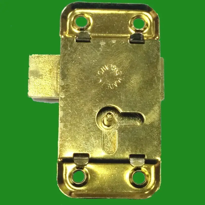 2x 3" Inch Brass Door Lock & Key For Wardrobe Cupboard Cabinet Desk Drawer - image 4 | Free standard UK delivery included | Discount Quality Products