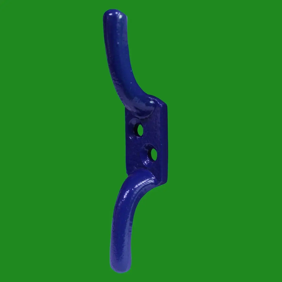 4x 100mm 4" Blue Cast Iron Cleat Hook for Flag Pole Rope Halyard Washing Line - image 3 | Free standard UK delivery included | Discount Quality Products