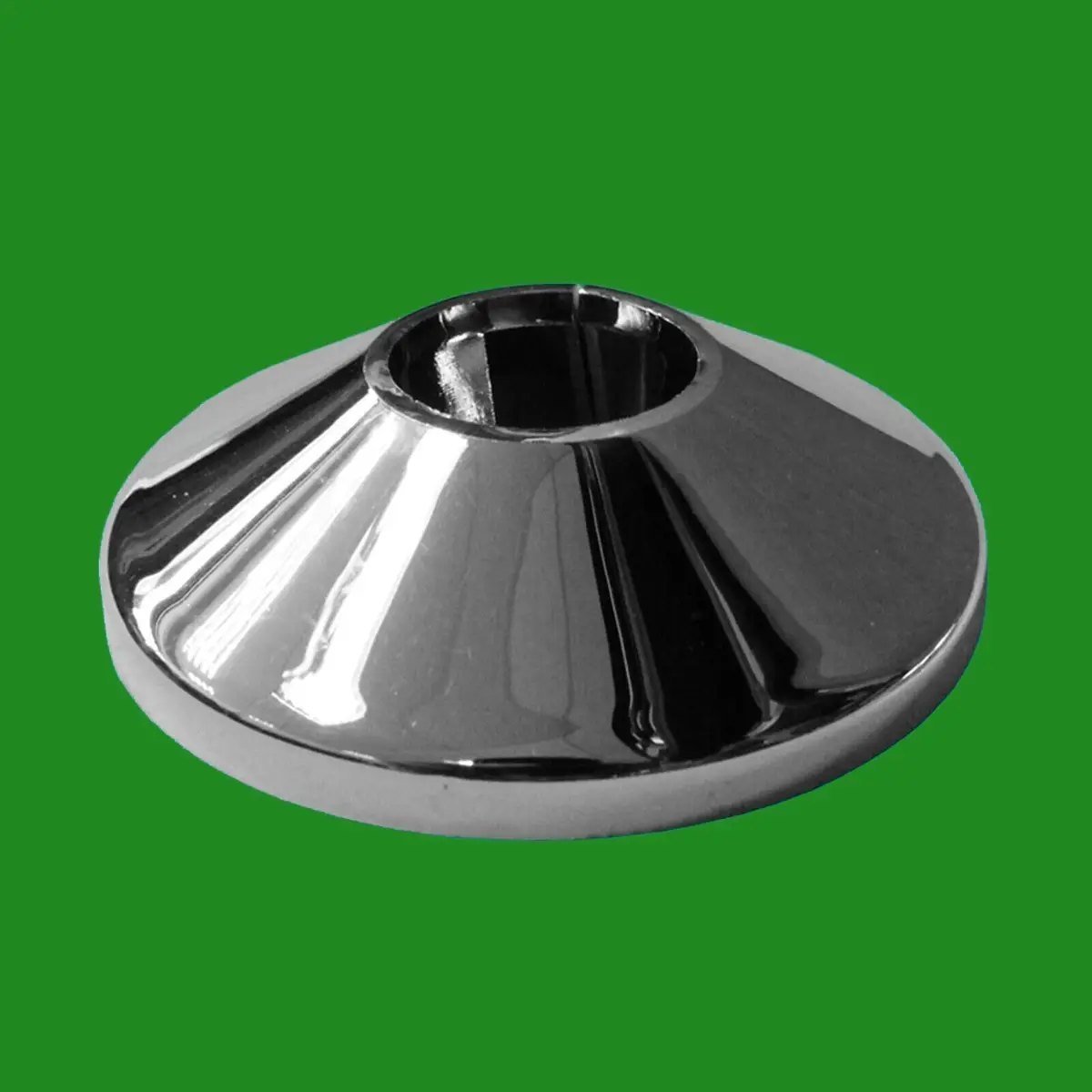 6x 15mm Chrome Radiator Pipe Collars Cover, Electroplated PP, Easy Split &amp; Click