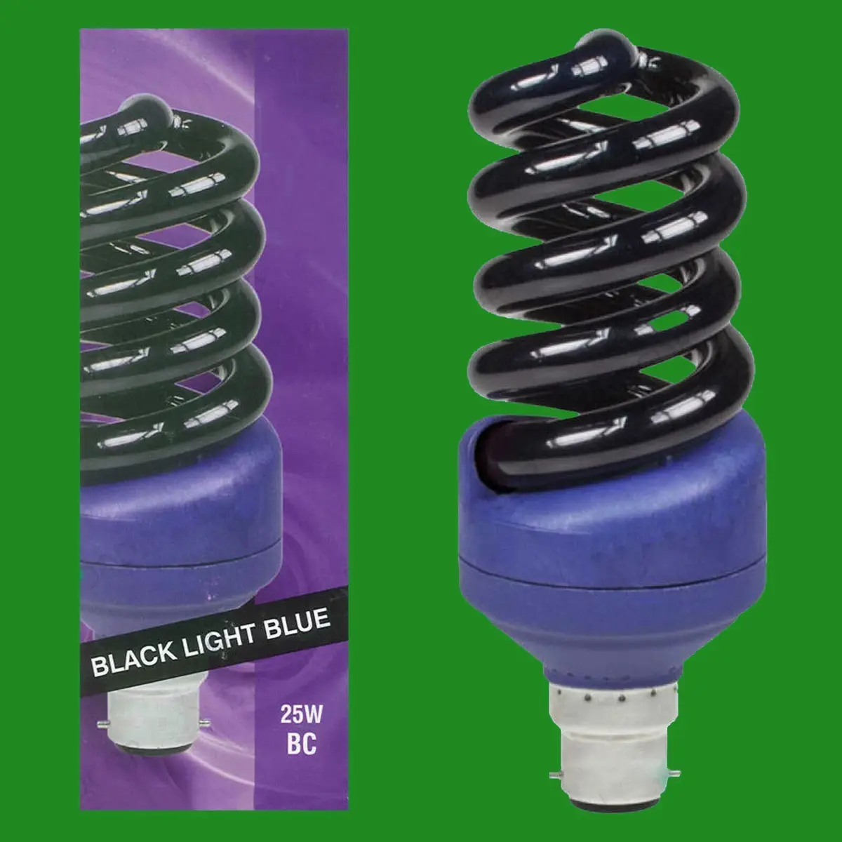 6x 25W UV Ultraviolet Blacklight Low Energy CFL Light Bulb, B22, Nightclub Lamp