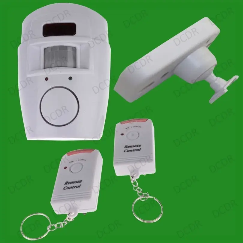 Wireless PIR Motion Sensor Alarm + 2 Remote Controls Shed Garage Caravan 105db - image 2 | Free standard UK delivery included | Discount Quality Products