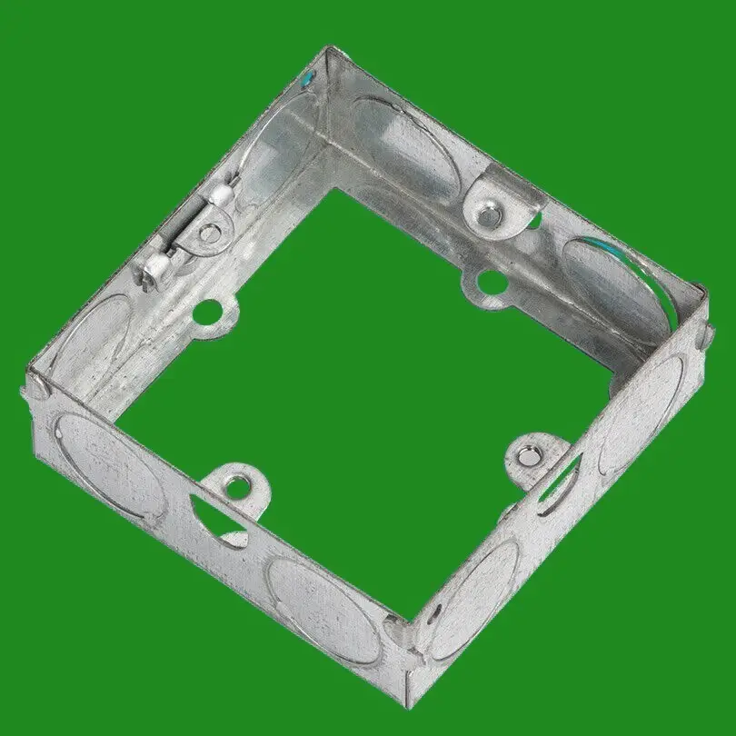 1 Gang 25mm Galvanised Steel Pattress Electrical Back Extension Box GSE25
