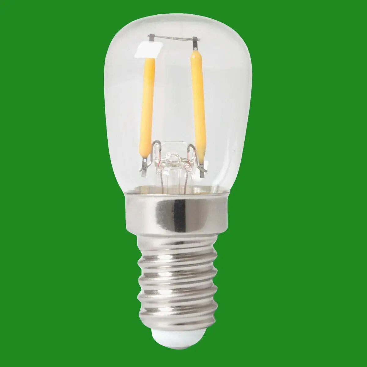 1x 2W (=20W) LED Pygmy 3000K Filament Appliance SES E14 Edison Screw Light Bulb