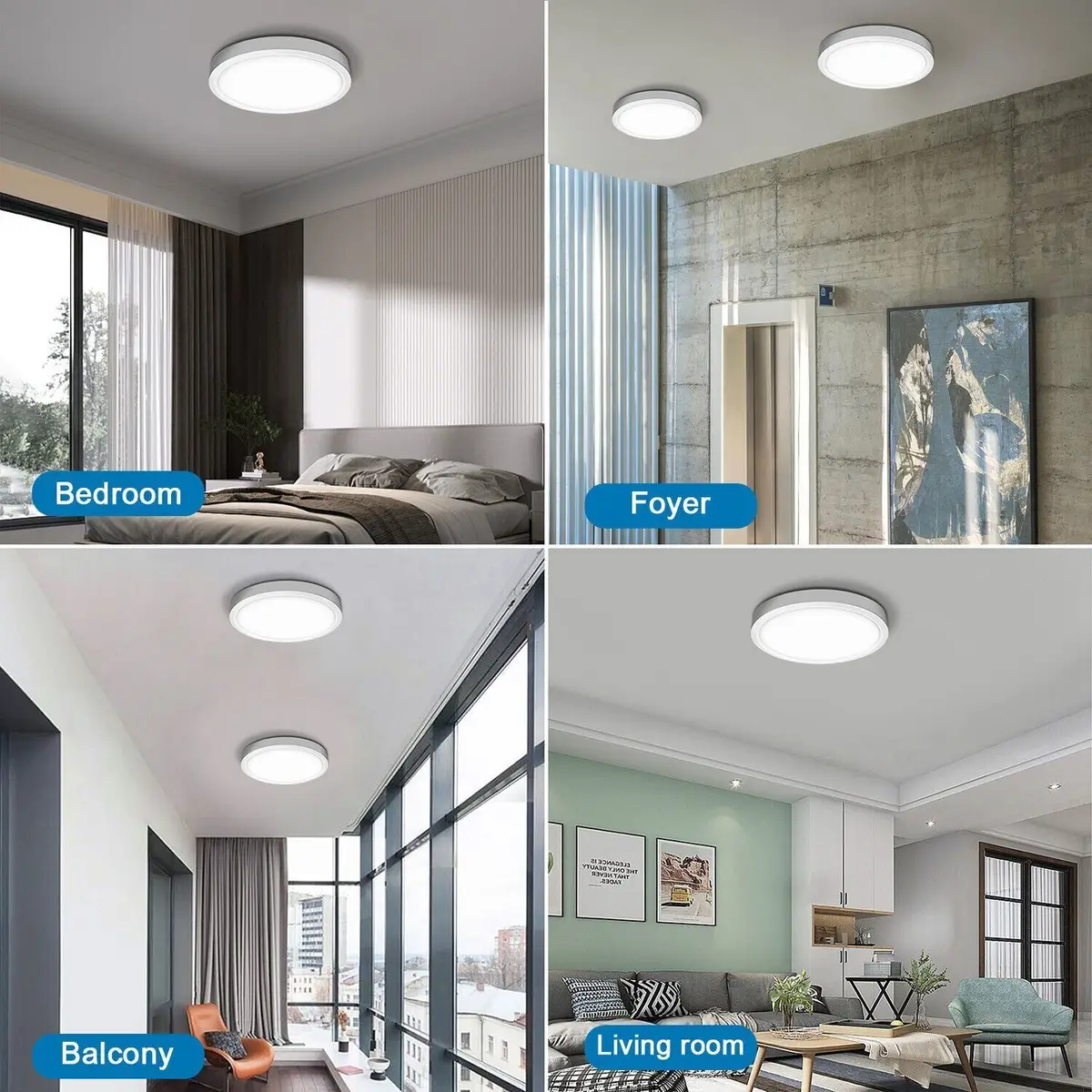 36W Round LED Surface & Recessed Ceiling Light 6500K Lamp Fitting Wall Lamp - image 7 | Free standard UK delivery included | Discount Quality Products