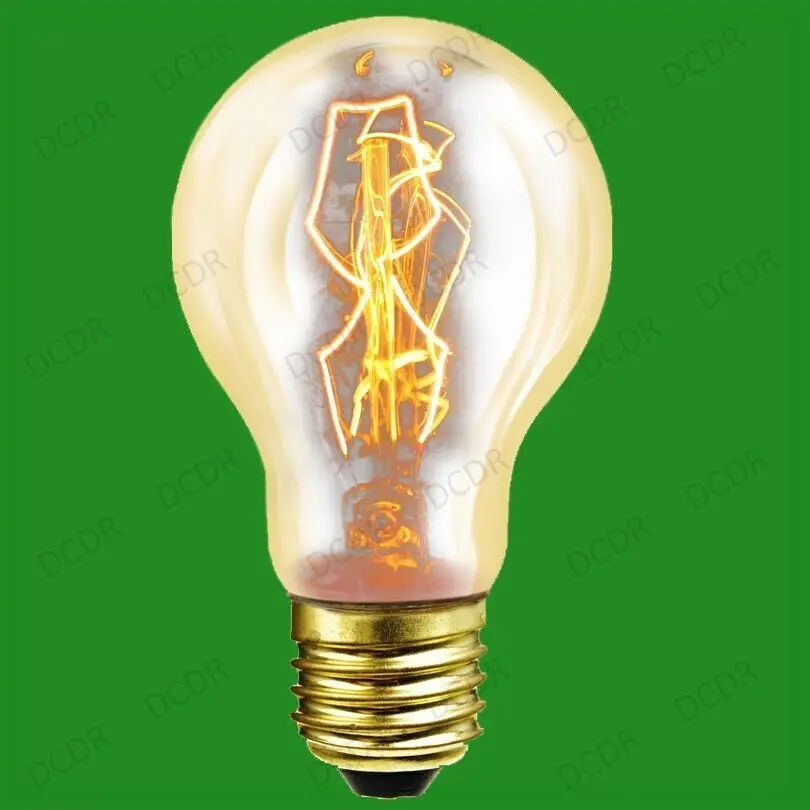 60W Antique Vintage Gold GLS Dimmable Light Bulb Edison Screw ES E27 Retro Lamps - image 2 | Free standard UK delivery included | Discount Quality Products