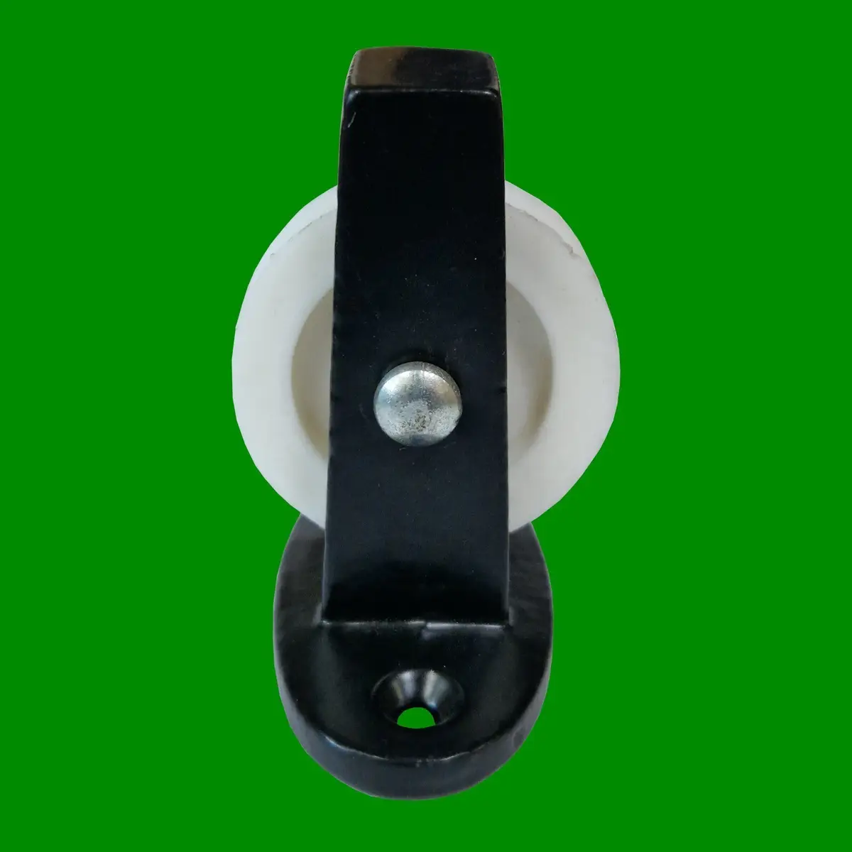 1x Black Single Nylon Wheel Mountable Across Washing Line Steel Pulley, Laundry - image 2 | Free standard UK delivery included | Discount Quality Products