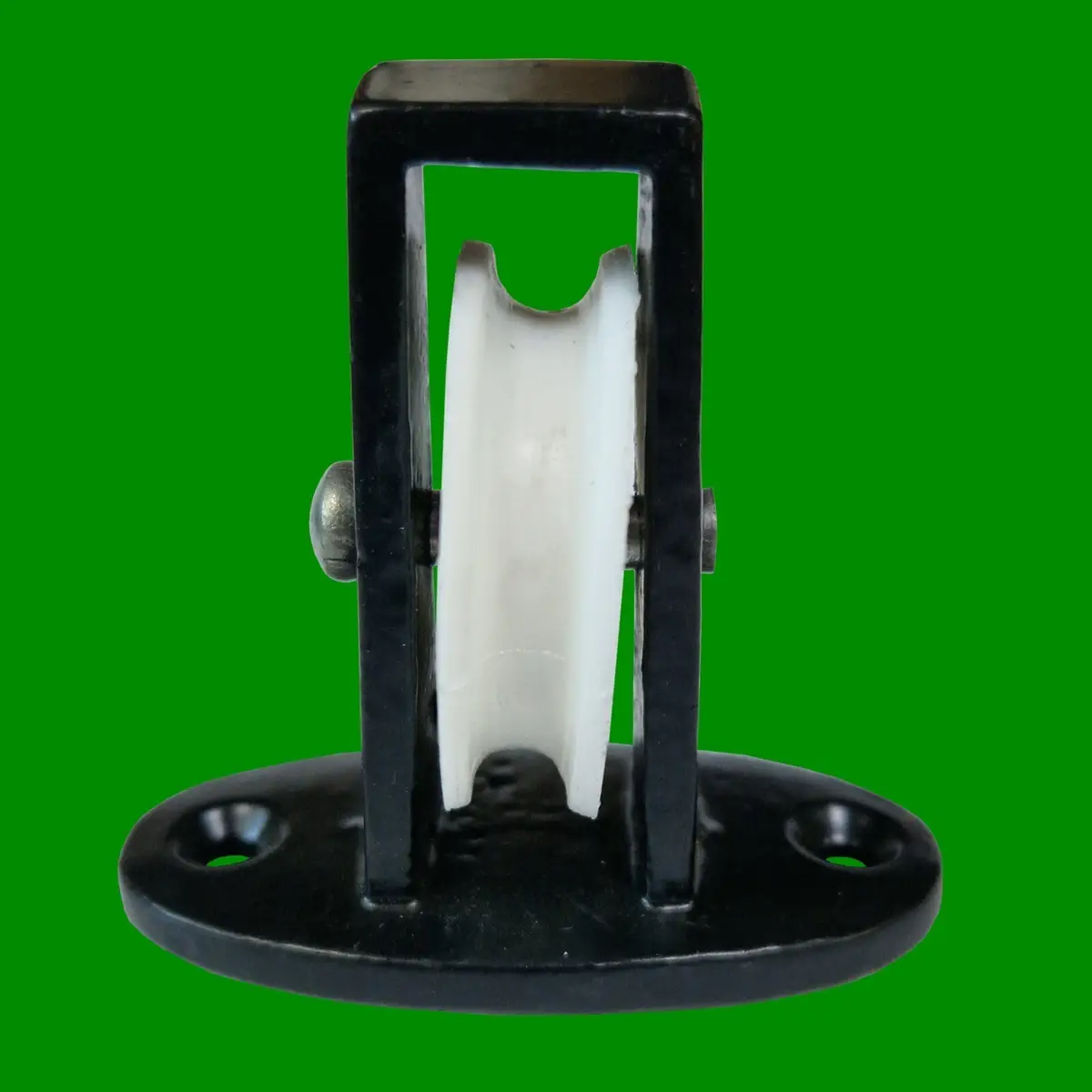 1x Black Single Nylon Wheel Mountable Across Washing Line Steel Pulley, Laundry - image 3 | Free standard UK delivery included | Discount Quality Products