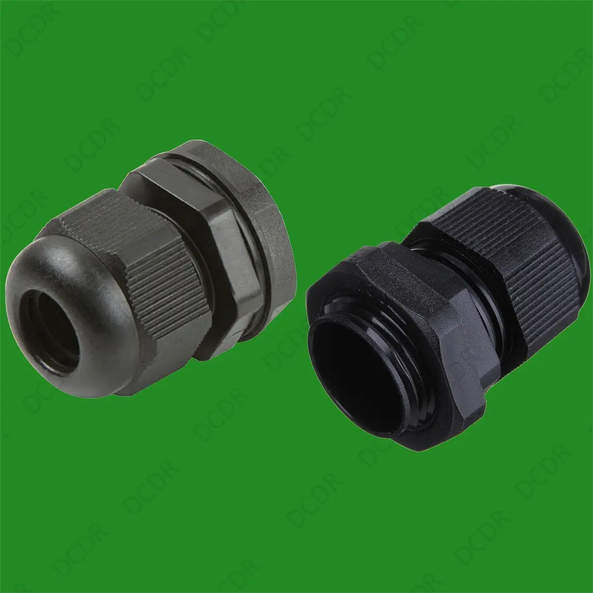 5x IP66 PG13.5 Black Nylon Cable Gland 6-12mm Wire Stress Relief, M20, 20mm