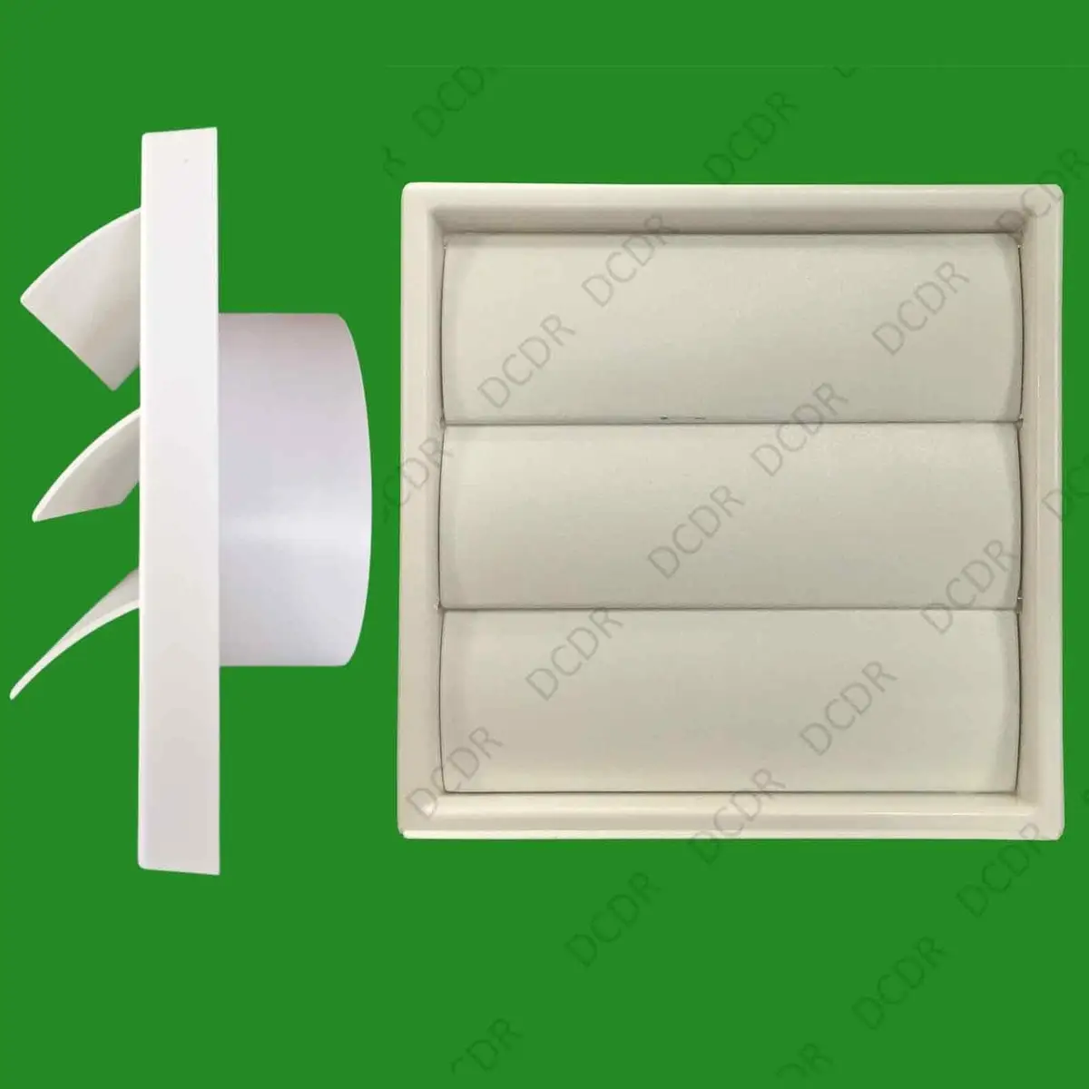 4x 100mm 4" White Gravity Flap Wall Kitchen Extractor Fan Ventilation Grill