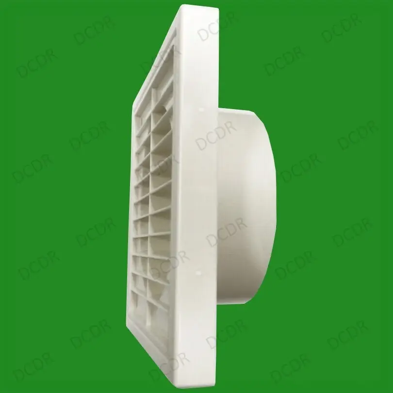 1x 100mm 4" Spigot Ducting White Extractor Fan Ventilation Fixed Louvre Grille - image 4 | Free standard UK delivery included | Discount Quality Products