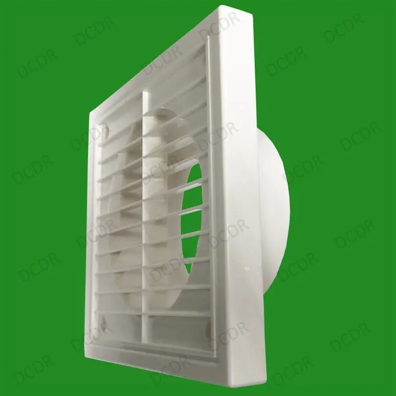 1x 100mm 4" Spigot Ducting White Extractor Fan Ventilation Fixed Louvre Grille - image 5 | Free standard UK delivery included | Discount Quality Products