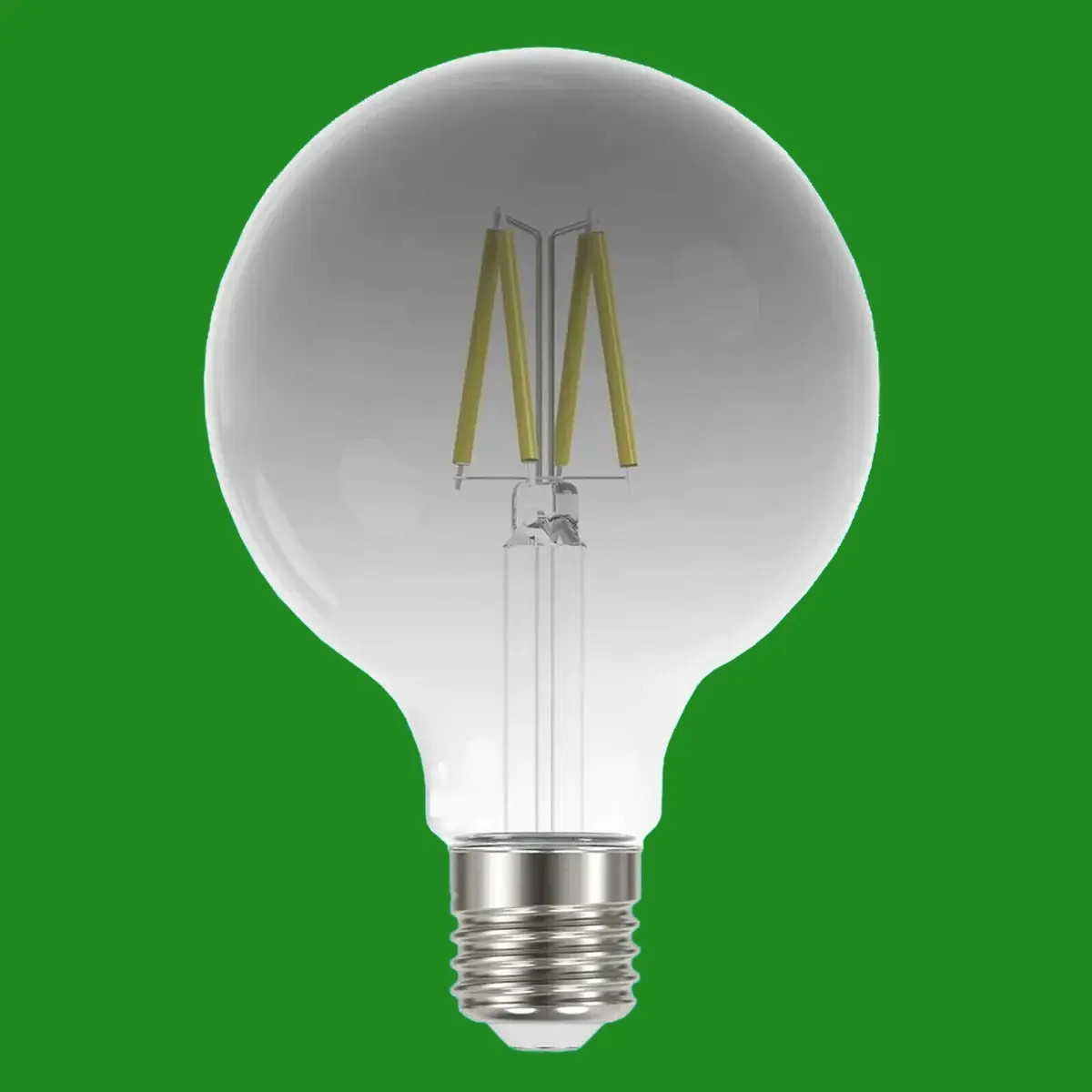 2x 3.7W G125 LED Filament Dimmable Smokey 4000K ES E27 Light Bulb, 125mm Lamp - image 2 | Free standard UK delivery included | Discount Quality Products