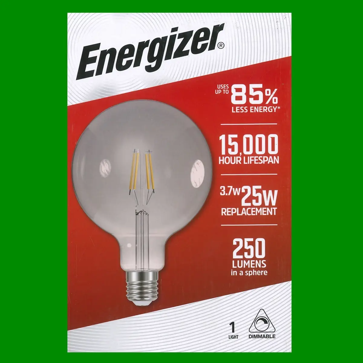 2x 3.7W G125 LED Filament Dimmable Smokey 4000K ES E27 Light Bulb, 125mm Lamp - image 4 | Free standard UK delivery included | Discount Quality Products