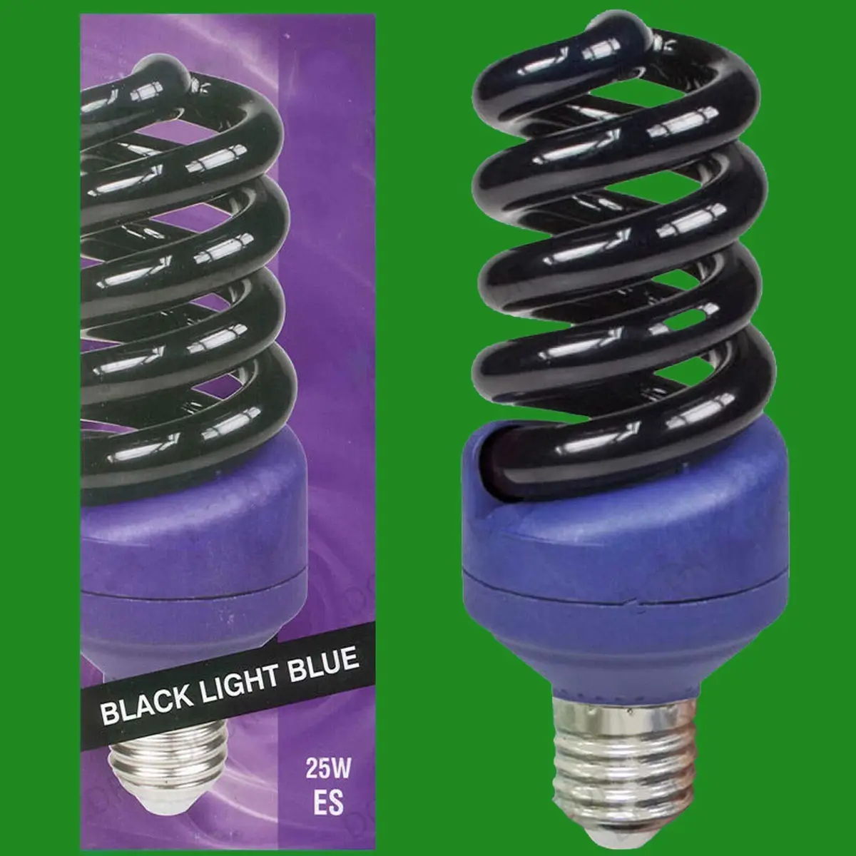 4x 25W UV Ultraviolet Blacklight Low Energy CFL Light Bulb, E27, Nightclub Lamp