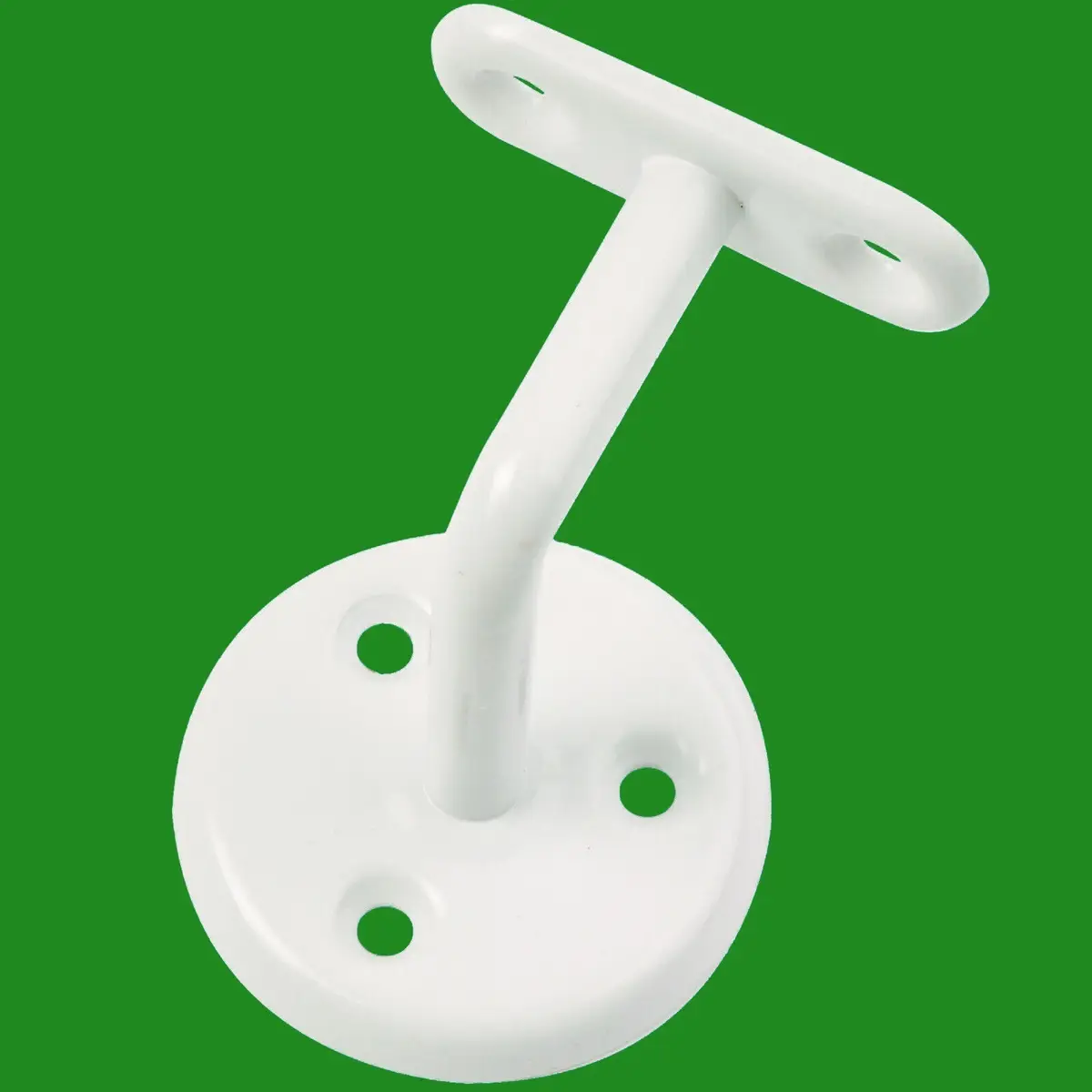 12x White Metal Hand Rail Bracket, Railing Holder Handrail Barriers Stairs