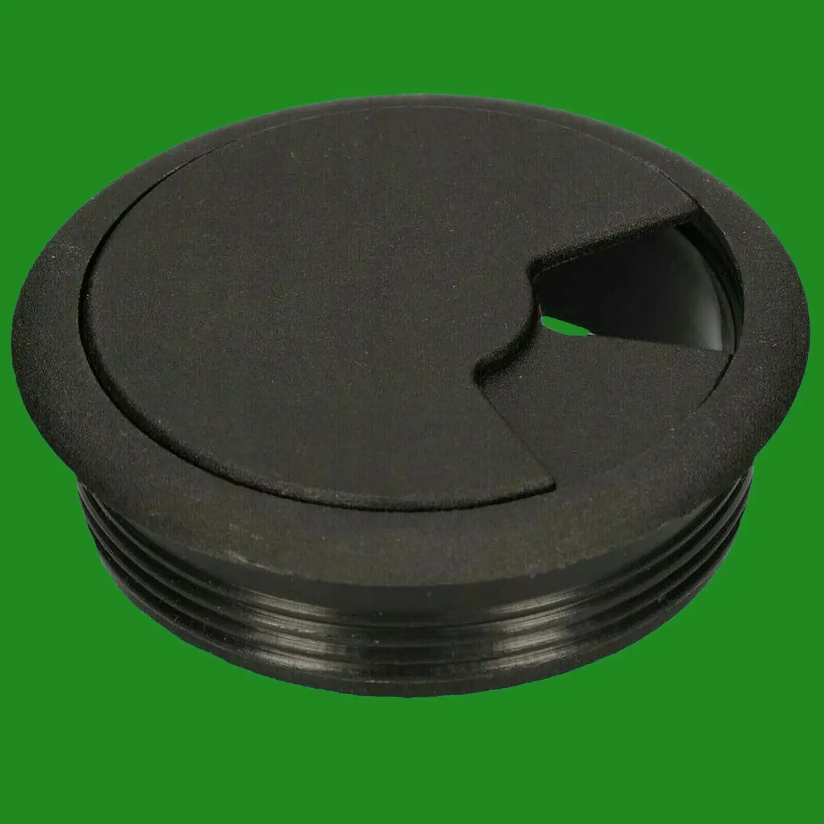 25x Black 60mm Computer Desk Plastic Cable Grommet, Surface Wire Hole Cover - image 3 | Free standard UK delivery included | Discount Quality Products
