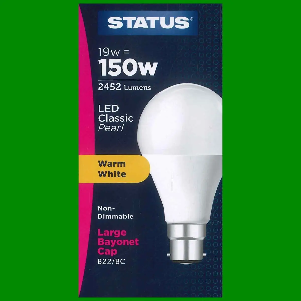 6x 19W (=150W) LED GLS Pearl Bayonet BC B22 Warm White 2700K Light Bulb Lamp - image 3 | Free standard UK delivery included | Discount Quality Products