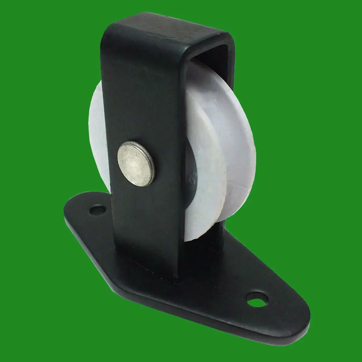 10x Pulley Single Nylon Wheel For Washing Line or Rope in Steel Mounting/Fixing