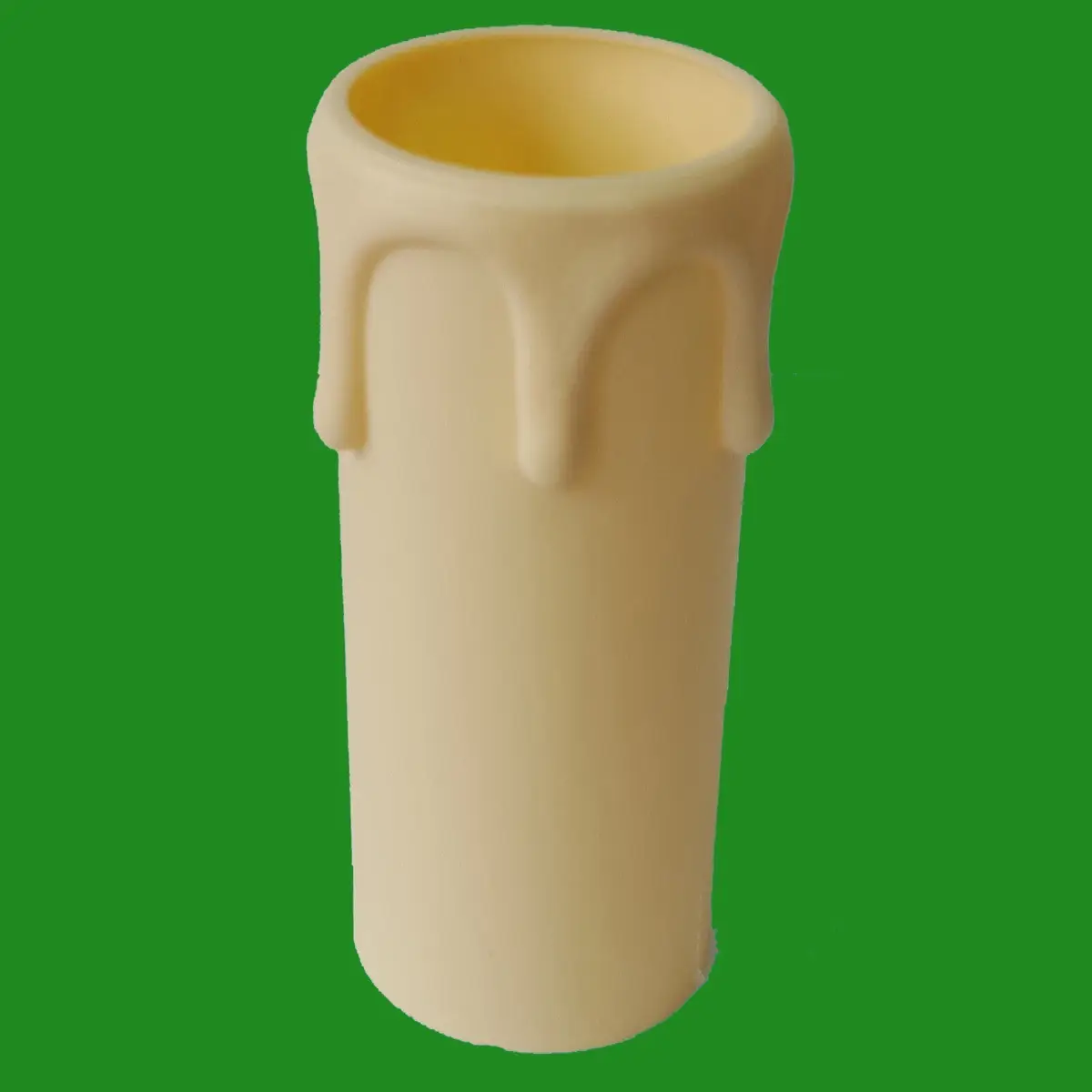 2x Ivory Drip Candle Sleeve Wax Effect Chandelier Light Bulb Cover 70mm x 27mm - image 2 | Free standard UK delivery included | Discount Quality Products